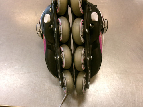 Vist Large View of Product Image Which is Used 5TH ELEMENT ADJ 2-4 Junior Rec Fitness Skates Pink Adjustable