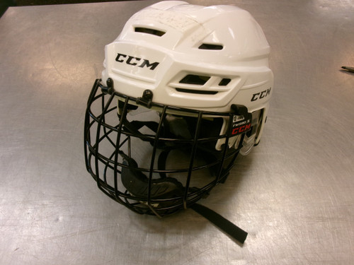 Vist Large View of Product Image Which is Used CCM 210 Helmet Cage Combo White SM