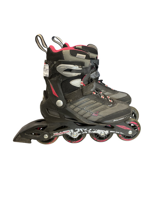 Vist Large View of Product Image Which is Used Rollerblade ZERTA BLADE W SZ 8 Senior Rec Fitness Skates Black Senior 8