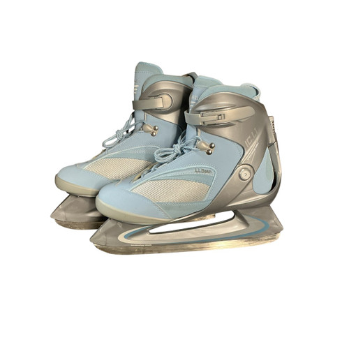Vist Large View of Product Image Which is Used LL BEAN SOFT SKATE Womens Softboot Skate Carolina Blue Senior 8