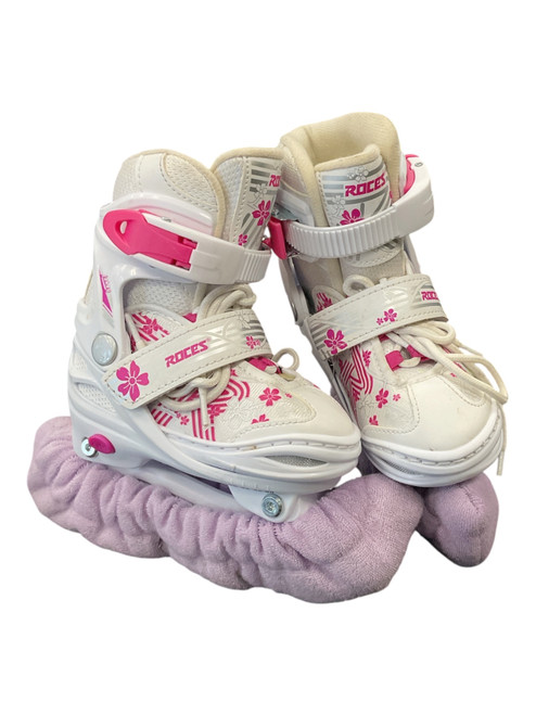 Vist Large View of Product Image Which is Used RACES JOKEY SKATES Girls Figure Skate Pink Adjustable