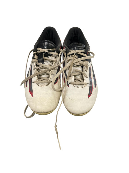 Vist Large View of Product Image Which is Used Adidas Soccer Cleats Black And White Senior 6.5