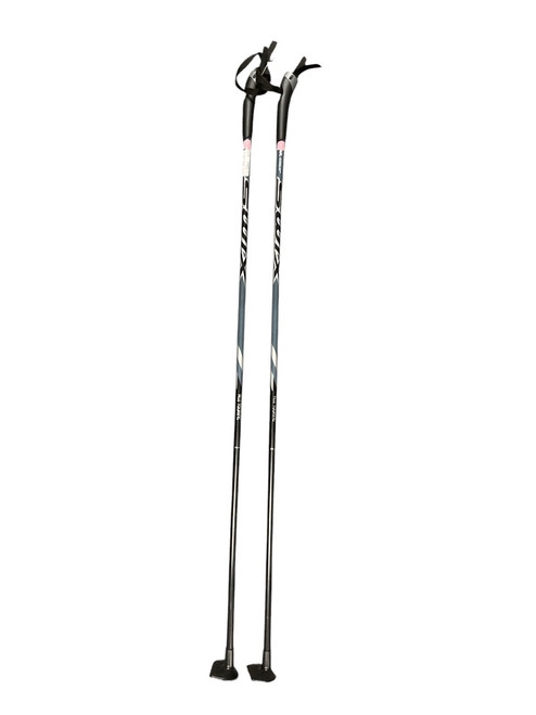 Vist Large View of Product Image Which is Used Swix ALU TOURING 135CM Mens XC Ski Poles Black 135 cm / 54 in