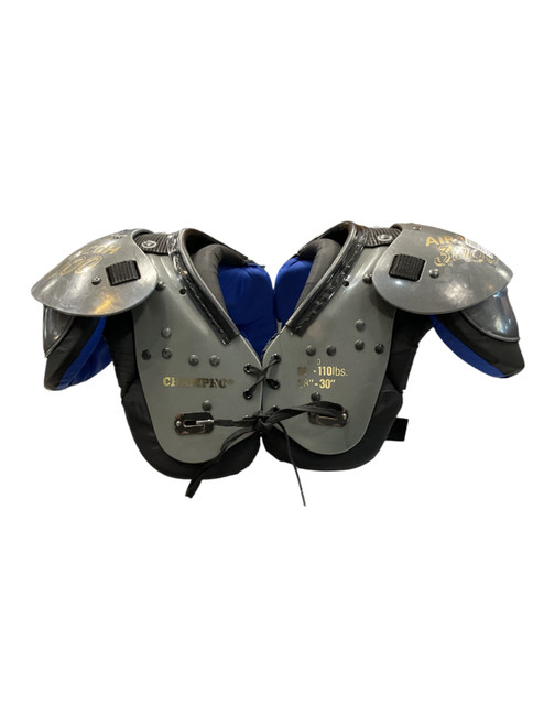 Vist Large View of Product Image Which is Used Champro AIR TECH 3000 MED SP FB Shoulder Pads Grey MD