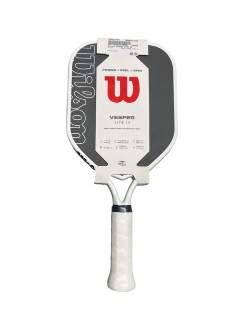 Vist Large View of Product Image Which is Used Wilson VESPER LITE 14 Pickleball Racquet Black