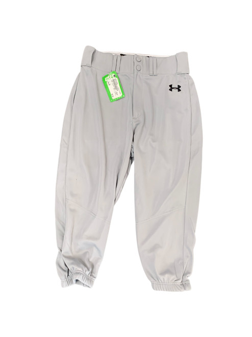 Vist Large View of Product Image Which is Used Under Armour ADULT S GREY PANT BB/SB Pant Mens Grey SM