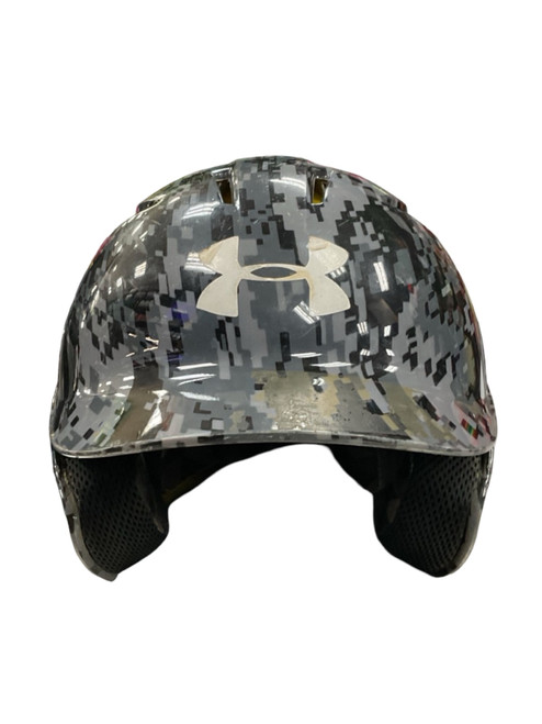 Vist Large View of Product Image Which is Used Under Armour BASEBALL HELMET Batting Helmet No Mask Camouflage XS
