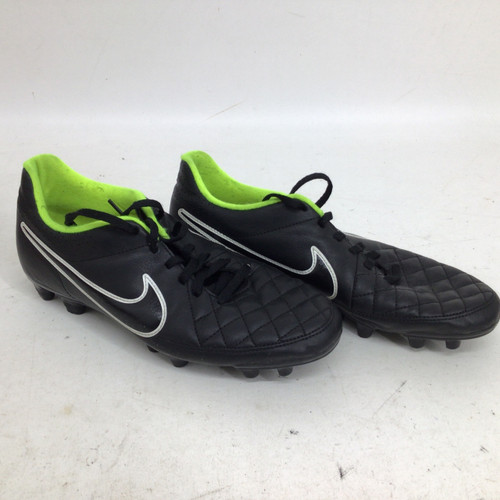 Vist Large View of Product Image Which is Used Nike TIEMPO RIO II SR 7.5 SOCCER CLEATS Soccer Cleats Black Senior 7.5