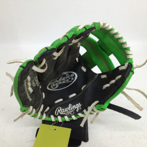 Vist Large View of Product Image Which is Used Rawlings PLAYER SERIES 9 IN LHT BB/SB GLOVE BB/SB Glove LH Throw Black 9"