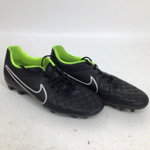 Vist Large View of Product Image Which is Used Nike TIEMPO RIO II SR 9.5 SOCCER CLEATS Soccer Cleats Black Senior 9.5