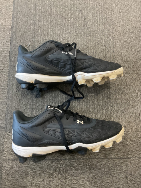 Vist Large View of Product Image Which is Used Under Armour BSBL BB/SB CLEATS BB/SB Cleats Black Senior 8