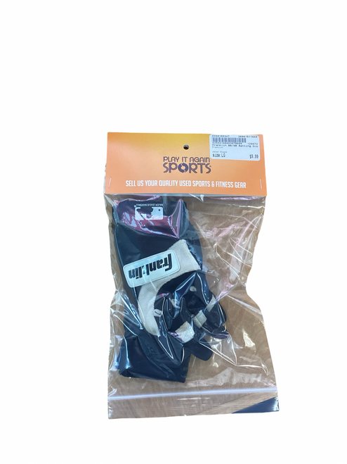 Vist Large View of Product Image Which is Used Franklin BB/SB Batting Gloves Black LG