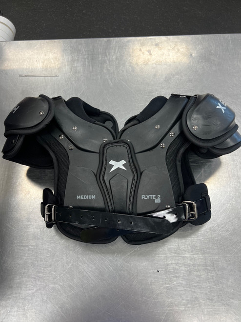 Vist Large View of Product Image Which is Used Xenith FLYTE 2 TD YOUTH FB Shoulder Pads Black MD