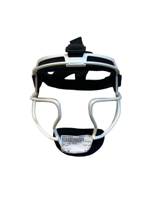 Vist Large View of Product Image Which is Used Rawlings HIHZ BB/SB Fielders Mask White SM
