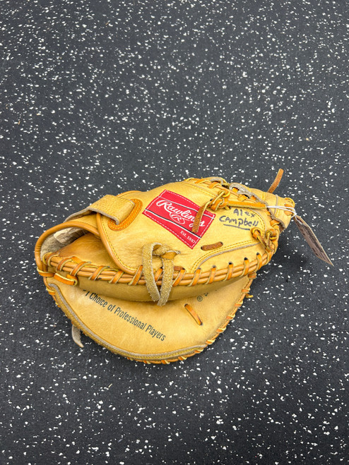 Vist Large View of Product Image Which is Used Rawlings RCM33 BB/SB Catchers RH Throw Tan 33"