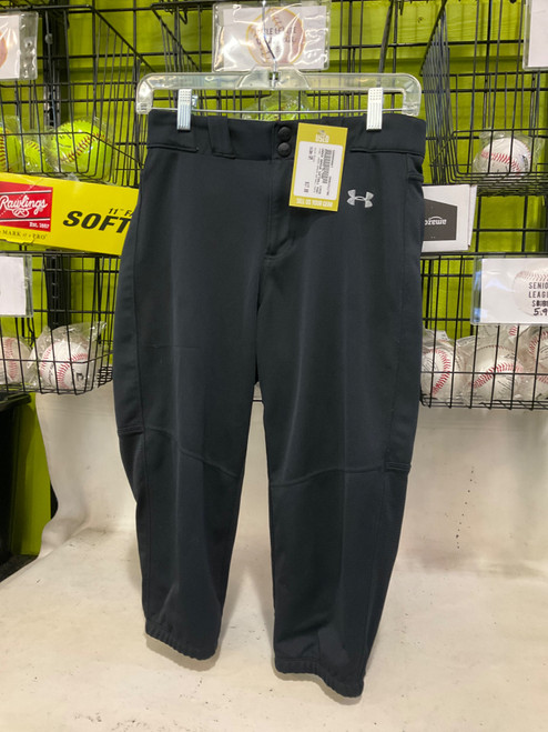 Vist Large View of Product Image Which is Used Under Armour UNDER ARMOUR SOFTBALL PANTS SML BB/SB Pant Womens Black SM