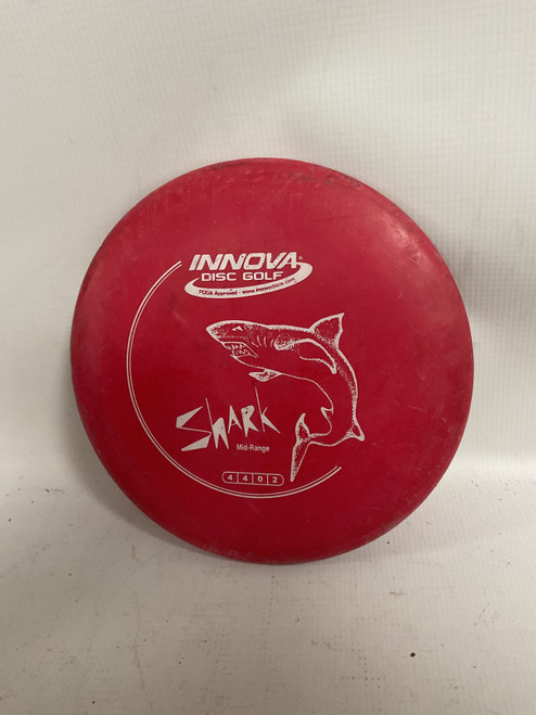 Vist Large View of Product Image Which is Used Innova DX SHARK Disc Golf Mid Range Yellow