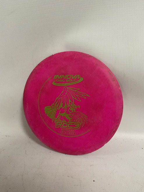Vist Large View of Product Image Which is Used Innova DX PIAS Disc Golf Mid Range Red