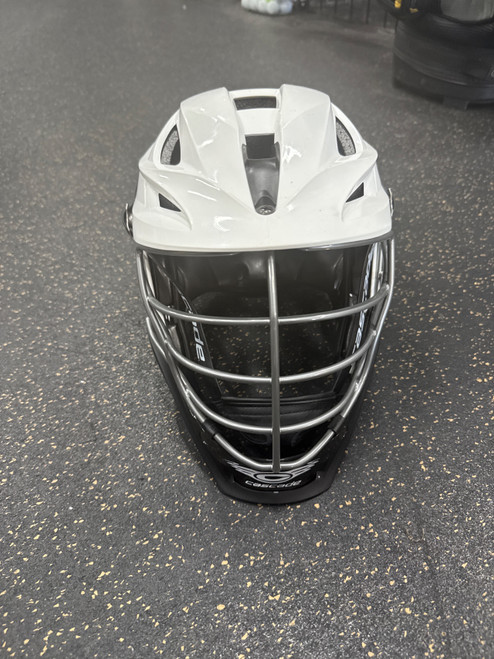 Vist Large View of Product Image Which is Used Cascade S Lacrosse Helmet White MD