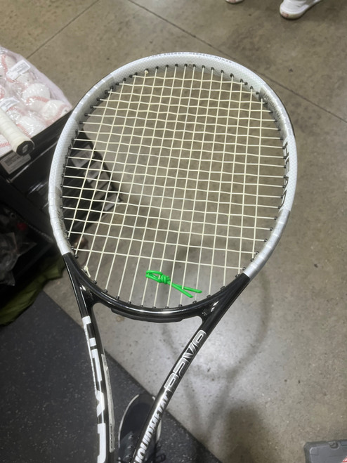 Vist Large View of Product Image Which is Used Head LIQUIDMETAL RAVE Adult Tennis Racquet Black 4 3/8"