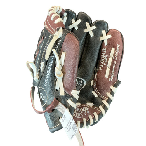Vist Large View of Product Image Which is Used Rawlings PLAYERS SERIES BB/SB Glove RH Throw Black 9"