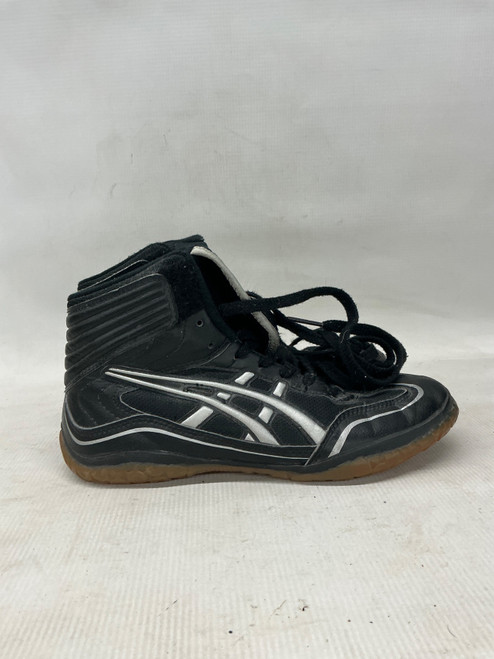 Vist Large View of Product Image Which is Used Asics Wrestling Shoes Black Senior 6.5