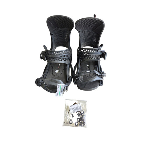 Vist Large View of Product Image Which is Used Burton MALAVITA CHANNEL BINDINGS M/L Mens Binding Only Black M/L