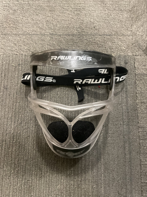 Vist Large View of Product Image Which is Used Rawlings FACE FIRST BB/SB Fielders Mask Clear One Size