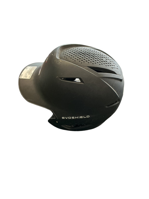 Vist Large View of Product Image Which is Used Evoshield BASEBALL HELMET Batting Helmet No Mask Black SM
