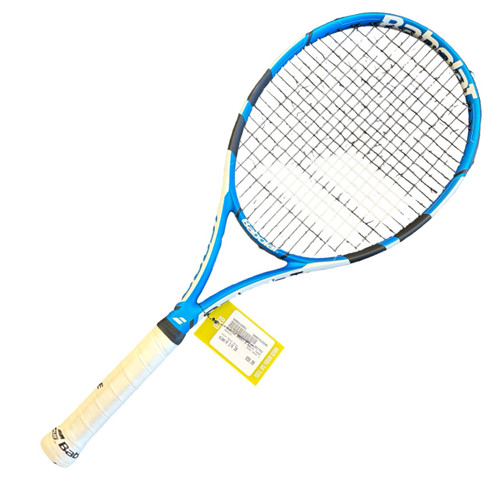 Vist Large View of Product Image Which is Used Babolat Boost D Adult Tennis Racquet Royal Blue 4 1/4"