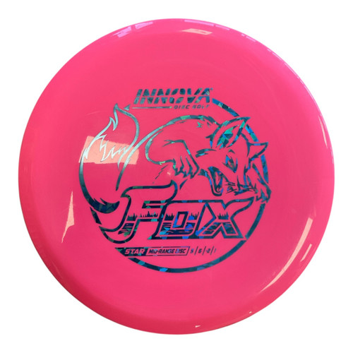 Vist Large View of Product Image Which is Used Innova STAR FOX Disc Golf Mid Range Pink 180g