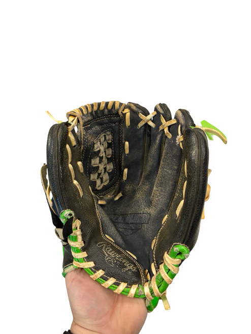 Vist Large View of Product Image Which is Used Rawlings PLAY MAKER SERIES  10 1/2 IN BB/SB Glove RH Throw Green 10 1/2"