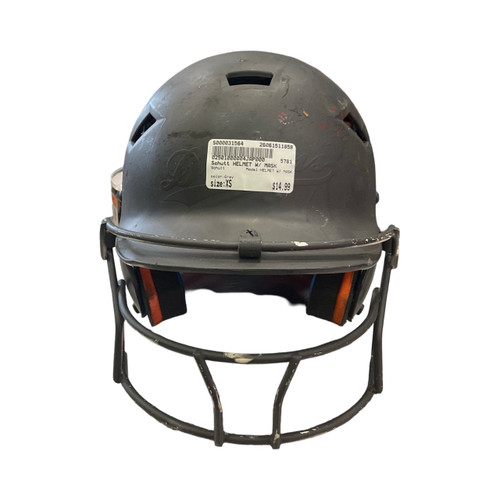 Vist Large View of Product Image Which is Used, Schutt, HELMET, W/ MASK, Batting Helmet w/Mask, Grey, XS