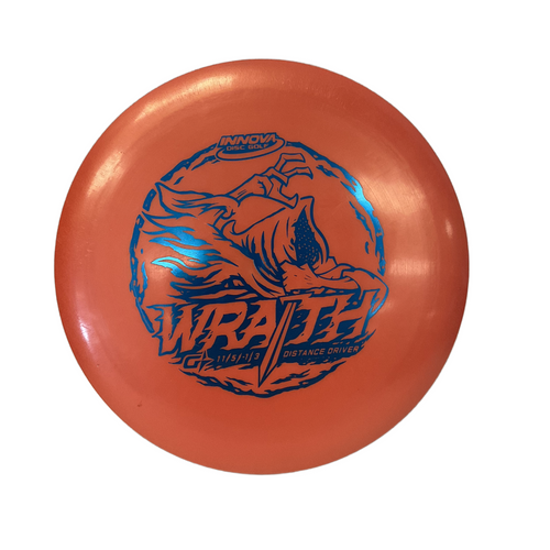 Vist Large View of Product Image Which is Used Innova WRAITH DRIVER Disc Golf Driver Orange