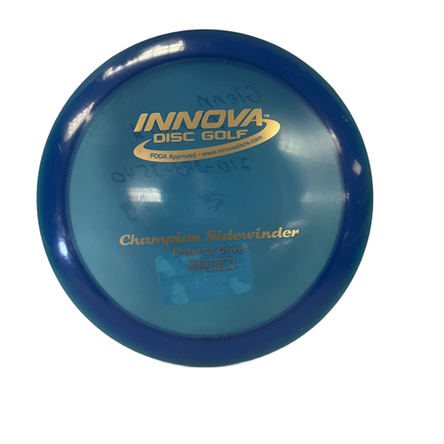 Vist Large View of Product Image Which is Used Innova CHAMP SIDEWINDER DRIVER Disc Golf Driver Royal Blue