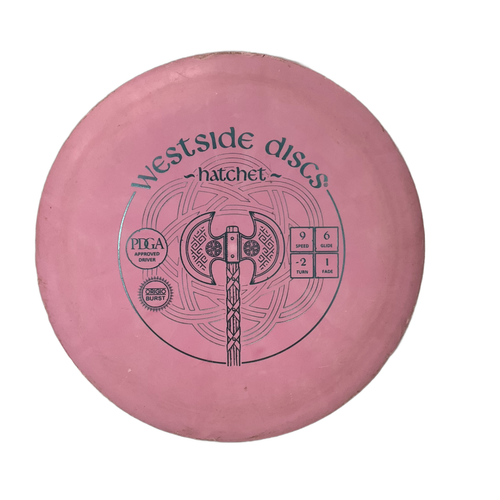 Vist Large View of Product Image Which is Used Westside HATCHET DRIVER Disc Golf Driver Pink
