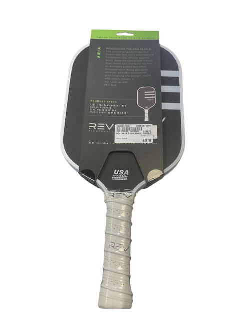 Vist Large View of Product Image Which is Used ARIA Pickleball Racquet Black