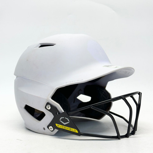 Vist Large View of Product Image Which is Used Evoshield WTV7135WHINT Batting Helmet w/Mask White MD