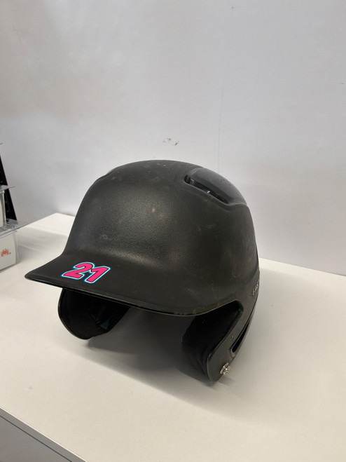 Vist Large View of Product Image Which is Used Easton Batting Helmet No Mask Black One Size