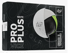 Vist Large View of Product Image Which is New Vice PRO PLUS WHITE 12 Pack - Golf Balls