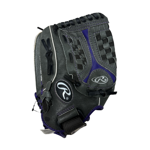 Vist Large View of Product Image Which is Used Rawlings ST1200FPUR Softball Glove Left Hand Throw Black 12"