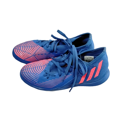 Vist Large View of Product Image Which is Used Adidas PREDATOR Soccer Turf Shoes Royal Blue Junior 03