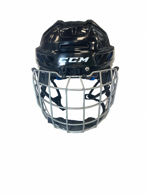 Vist Large View of Product Image Which is CCM FL 3DS JR Helmet Cage Combo Black SM