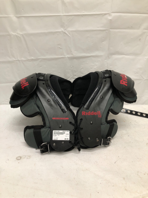 Vist Large View of Product Image Which is Used Riddell S2 FB Shoulder Pads Black LG