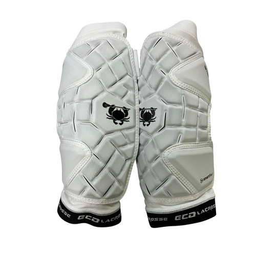Vist Large View of Product Image Which is Used East Coast Dyes ECHO ARM PADS Lacrosse Arm Pads/Guards White LG