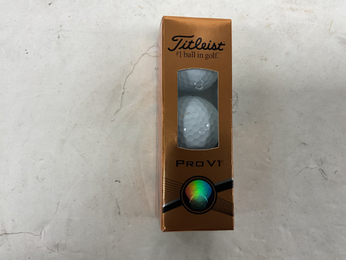 Vist Large View of Product Image Which is Used Titleist PRO V1 3 Ball - Golf Ball Sleeve Brown