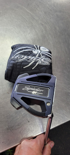 Vist Large View of Product Image Which is Used Taylormade SPIDER X NAVY Mens Putter RH