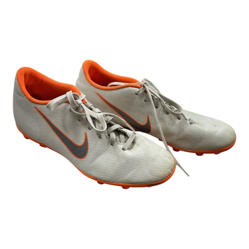 Vist Large View of Product Image Which is Used Nike Mercurial Soccer Cleats Orange And White Senior 6.5
