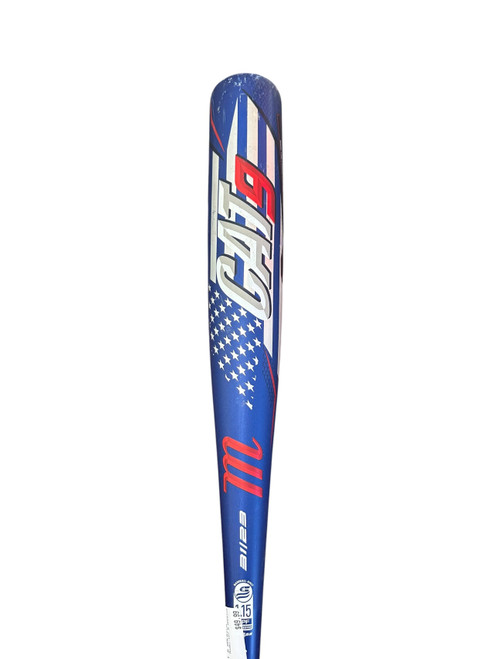 Vist Large View of Product Image Which is Used Marucci CAT 9 AMERICA BB/SB USSSA 2 3/4 Bat 31"