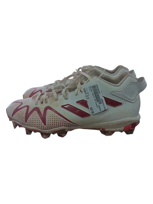 Vist Large View of Product Image Which is Used Adidas Adult FB Cleats White Senior 11.5